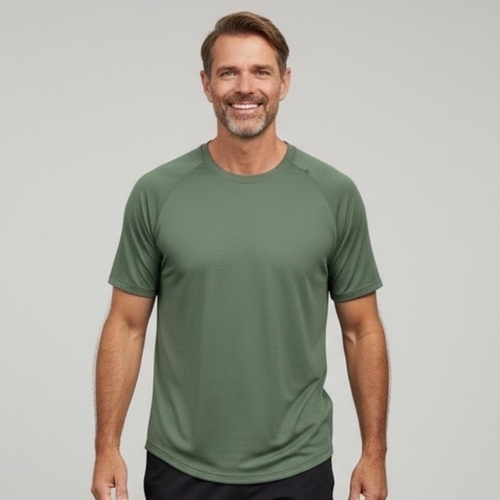 Lululemon Mens Metal Vent Tech Short Sleeve Shirt Green Size S EUC 2821